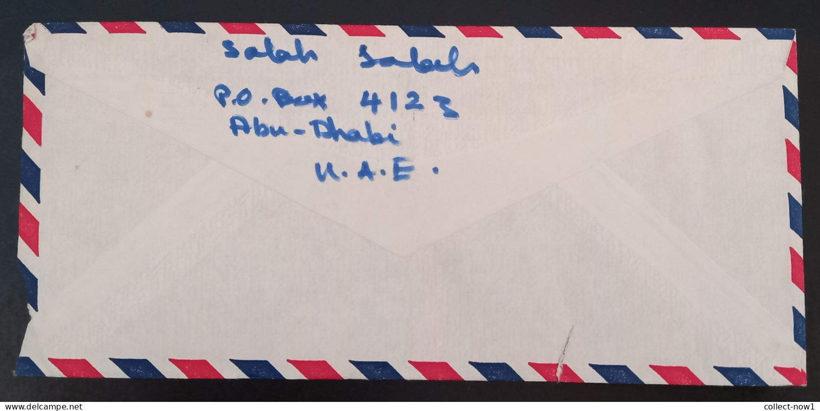 #45    UAE Abu Dhabi  Air Mail Cover Sent To Yugoslavia - 1977 - Abu Dhabi