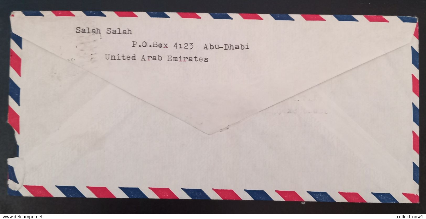 #45    UAE Abu Dhabi  Air Mail Cover Sent To Yugoslavia - 1977 - Abu Dhabi