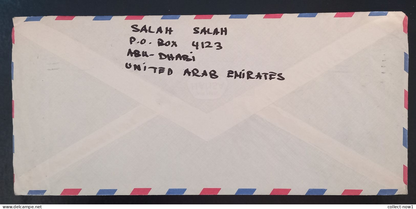 #45    UAE Abu Dhabi  Air Mail Cover Sent To Yugoslavia - 1976 - Abu Dhabi