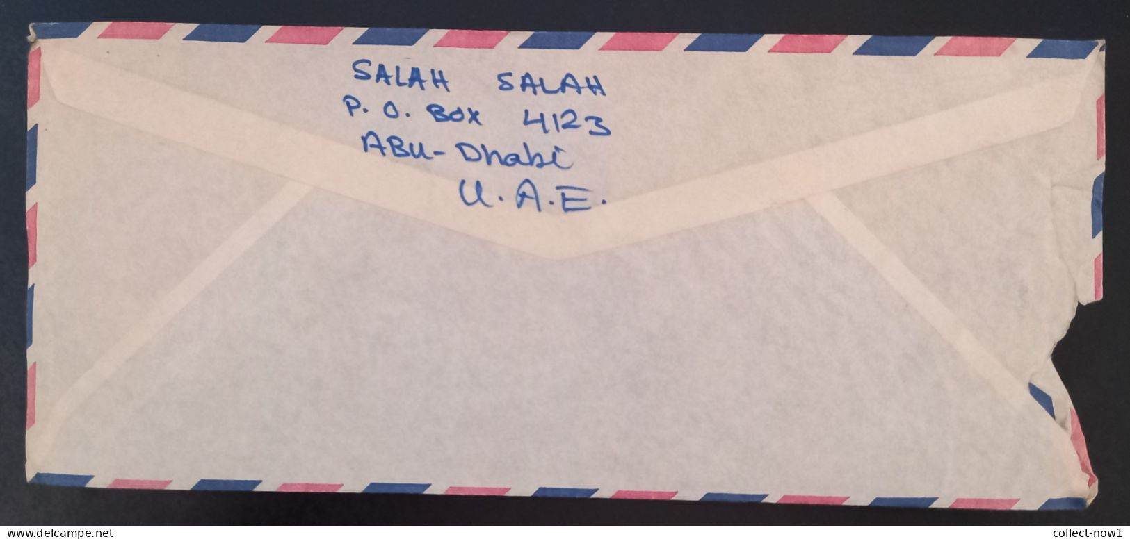 #45    UAE Abu Dhabi  Air Mail Cover Sent To Yugoslavia - 1977 - Abu Dhabi