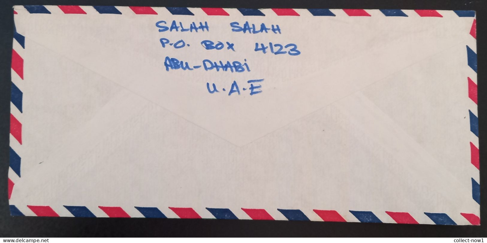 #45    UAE Abu Dhabi  Air Mail Cover Sent To Yugoslavia - - Abu Dhabi