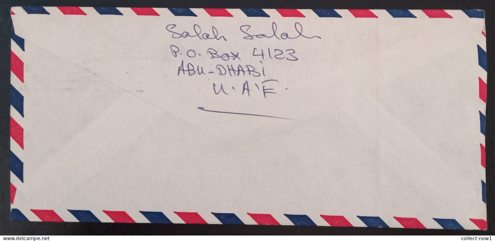 #45    UAE Abu Dhabi  Air Mail Cover Sent To Yugoslavia - 1976 - Abu Dhabi