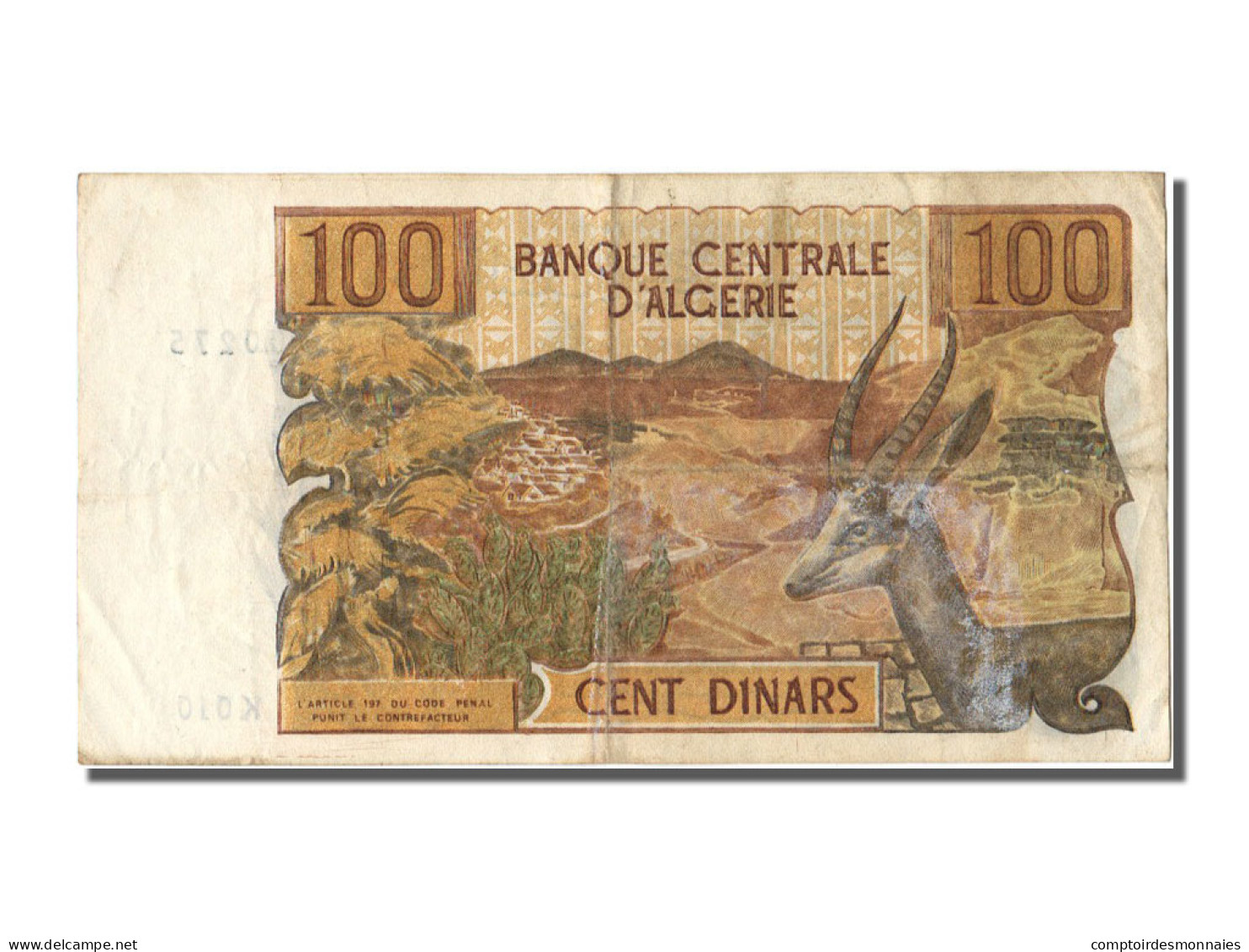 Billet, Algeria, 100 Dinars, 1970, 1970-11-01, TTB - Algerien