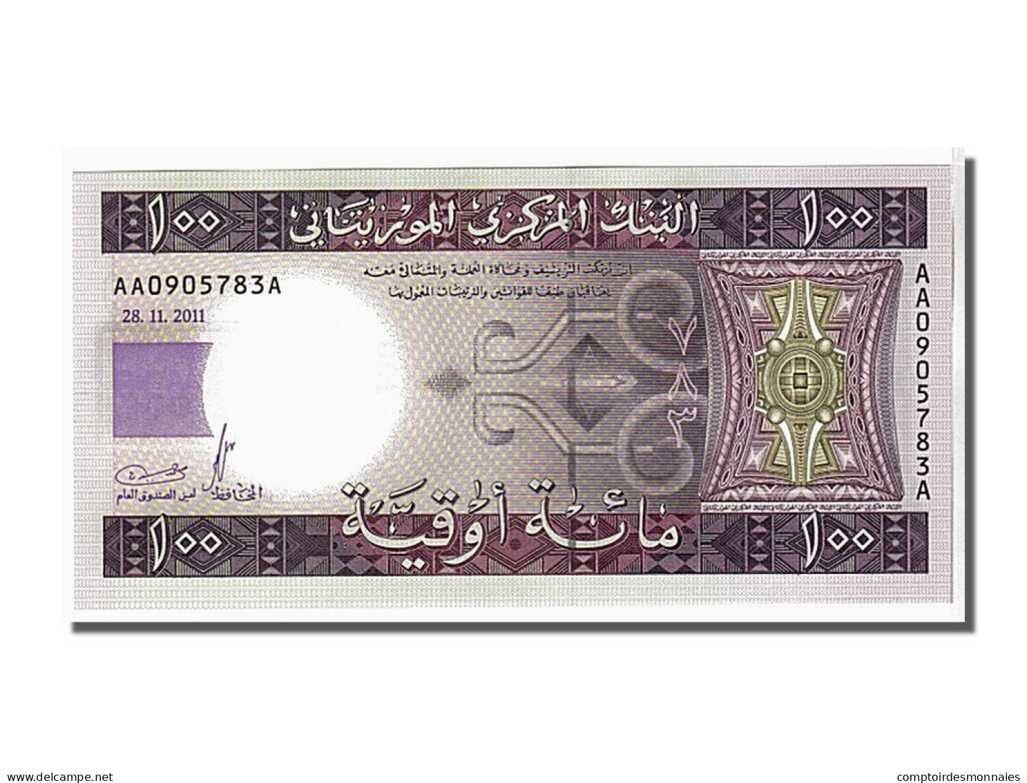 Billet, Mauritanie, 100 Ouguiya, 2011, KM:16, NEUF - Mauritanie