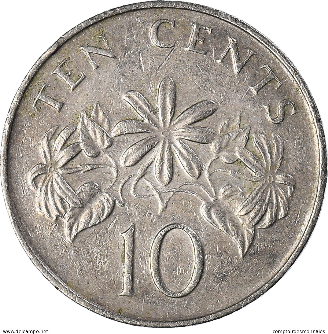 Monnaie, Singapour, 10 Cents, 1991 - Singapore