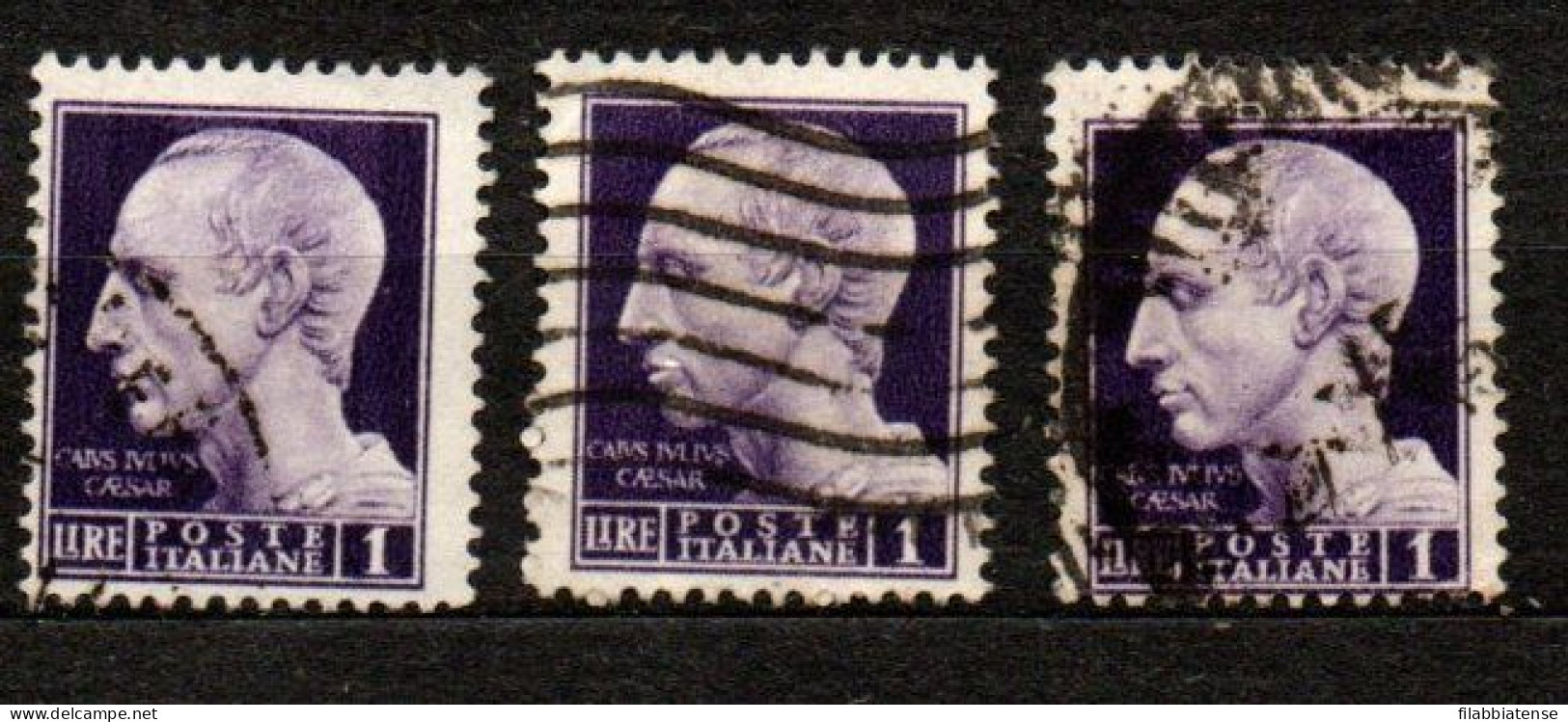 1944 - Italia - Luogotenenza  522 X 3  Imperiale      ------ - Afgestempeld