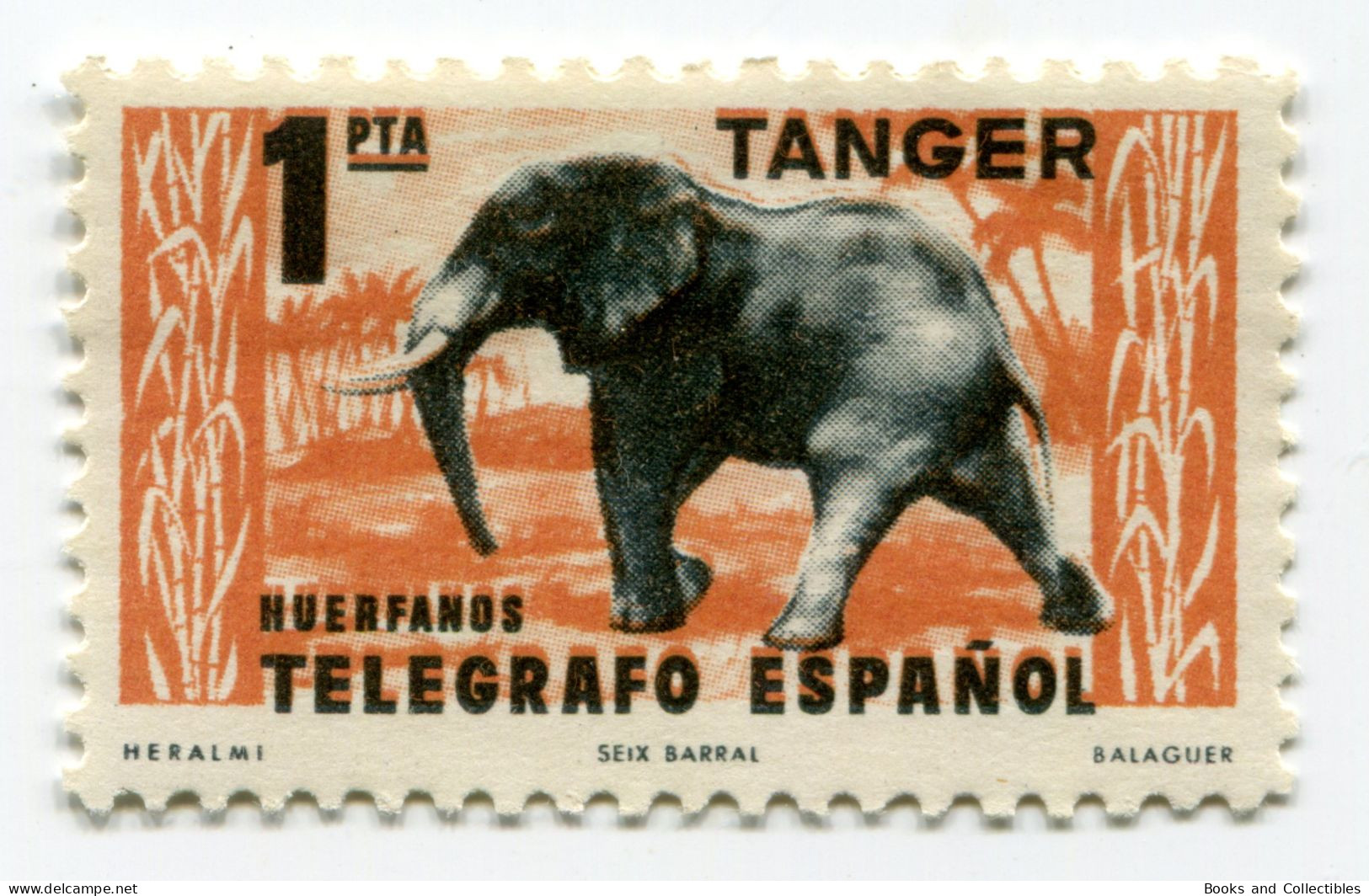 [FBL ● A-02] SPANISH TANGIER - 1950 - Beneficent Stamps - 1 Pta - Liefdadigheid