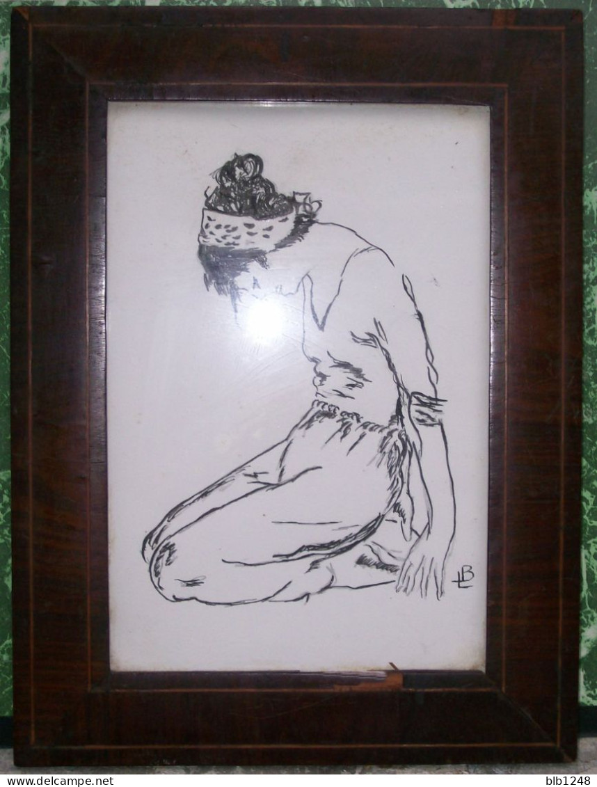 Art & Antiquités > Tableaux > Dessin  Danseuse - Veritable Encre Originale   De Bernard Le Beguec - Drawings