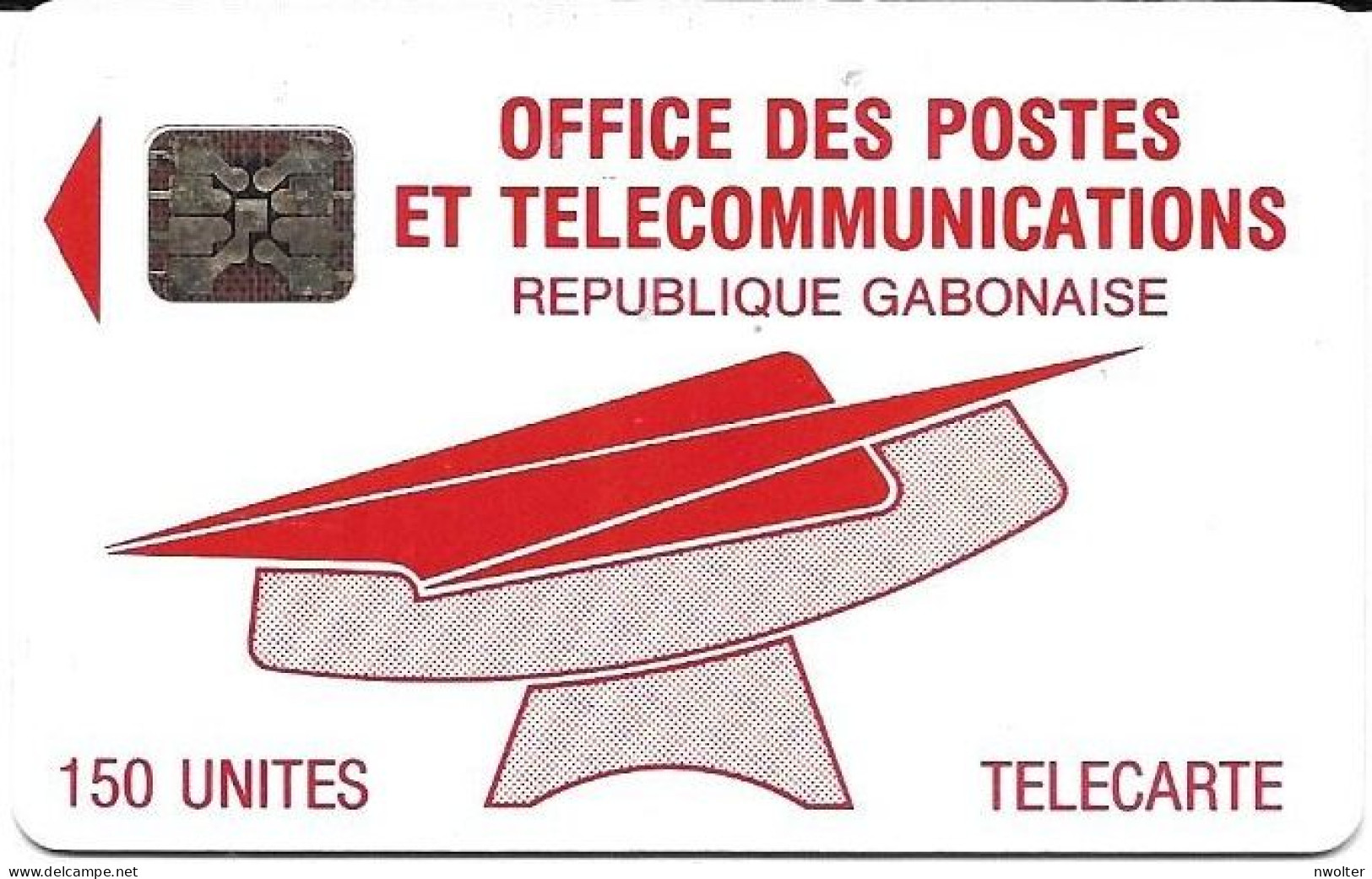 @+ Gabon - Logo - Red - SC5 - BN: C2A040630 - Ref: GAB-17B - Gabun