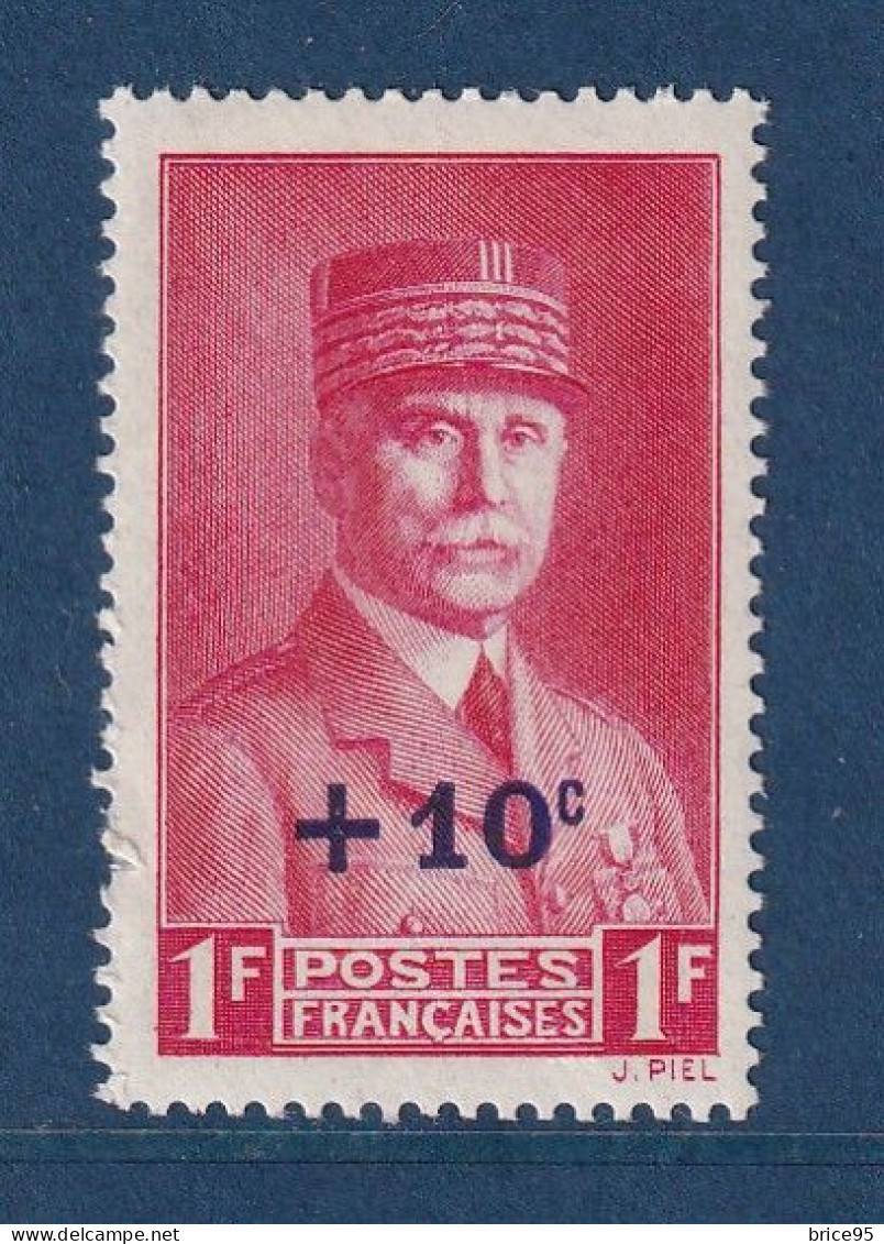 France - YT N° 494 ** - Neuf Sans Charnière - 1941 - Neufs