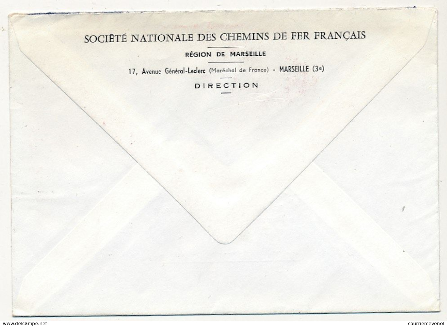 FRANCE - Env EMA "SNCF Marseille Paris En 6h33 Avec Le Rhodanien - Marseille Honnorat - 29/6/1972 - EMA (Printer Machine)