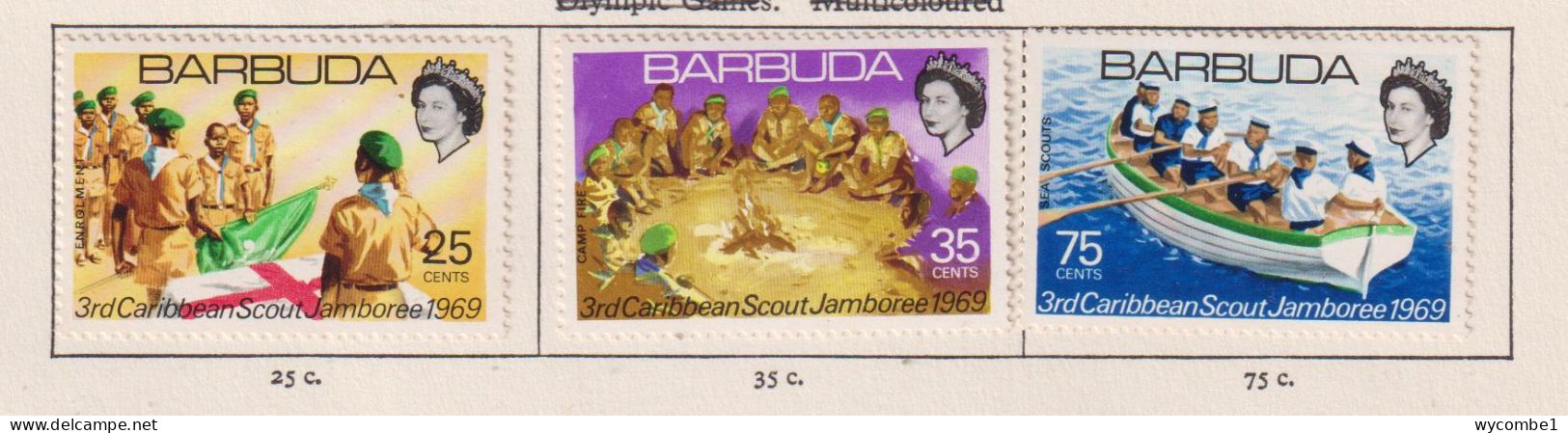 BARBUDA   - 1969 Scouts Set Hinged Mint - Barbuda (...-1981)