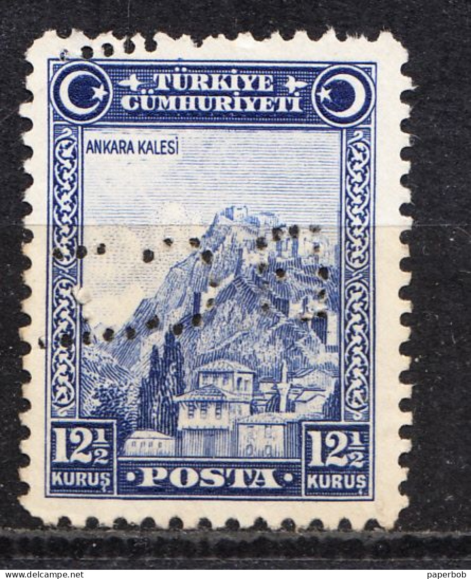TURKEY , MICHEL 889 , PERFINS , WITHOUT GUM - Neufs