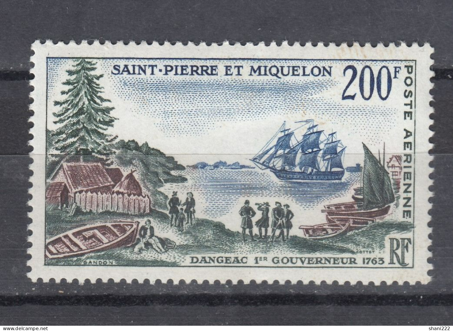 Saint Pierre & Miquelon -  1963 - Arrival Of First  Governor (e-411) - Oblitérés