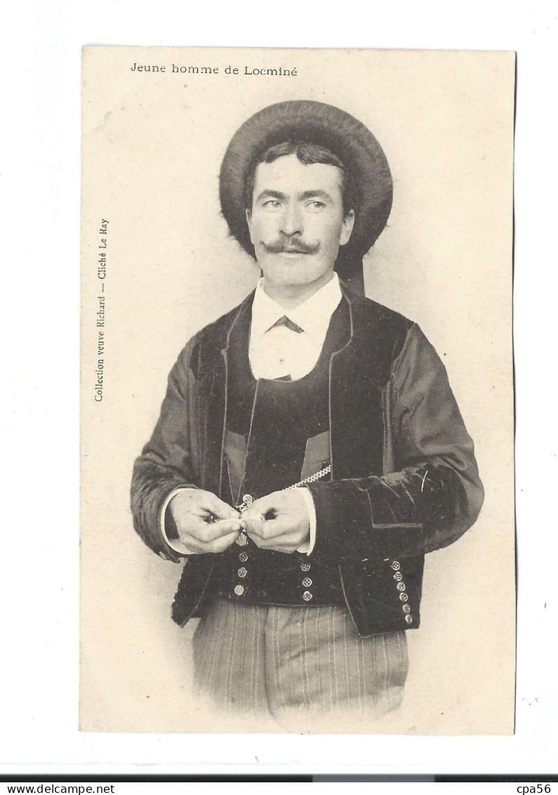 LOCMINÉ - Carte Précurseur - Cliché 1900 - Un JEUNE HOMME En Costume - - Locmine