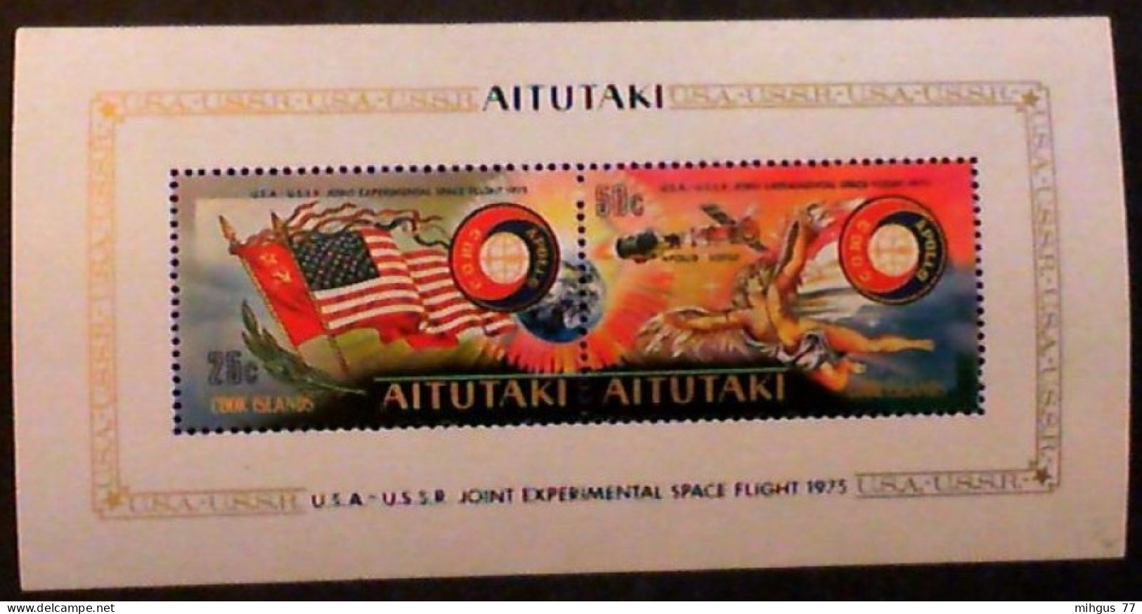 AITUTAKI , 1975.- Apollo-Soyuz - Océanie