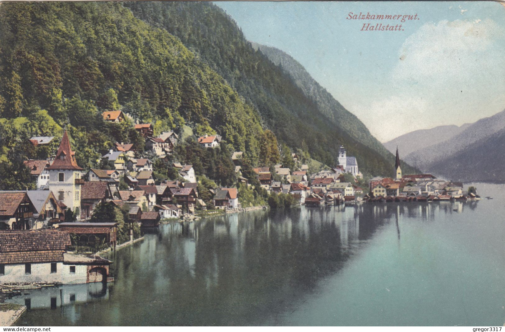 E1504) Salzkammergut - HALLSTATT - Sehr Schöne Details ALT ! 1913 - Hallstatt