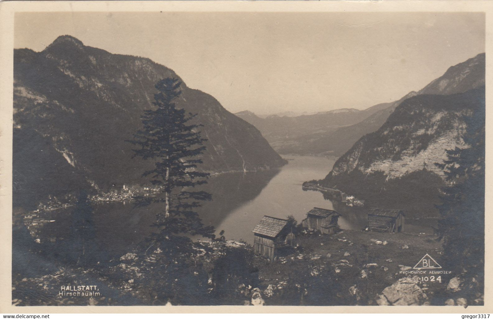 E1506) Salzkammergut - HALLSTATT  HIRSCHAUALM - Sehr Schöne Alte FOTO AK 1927 - Hallstatt