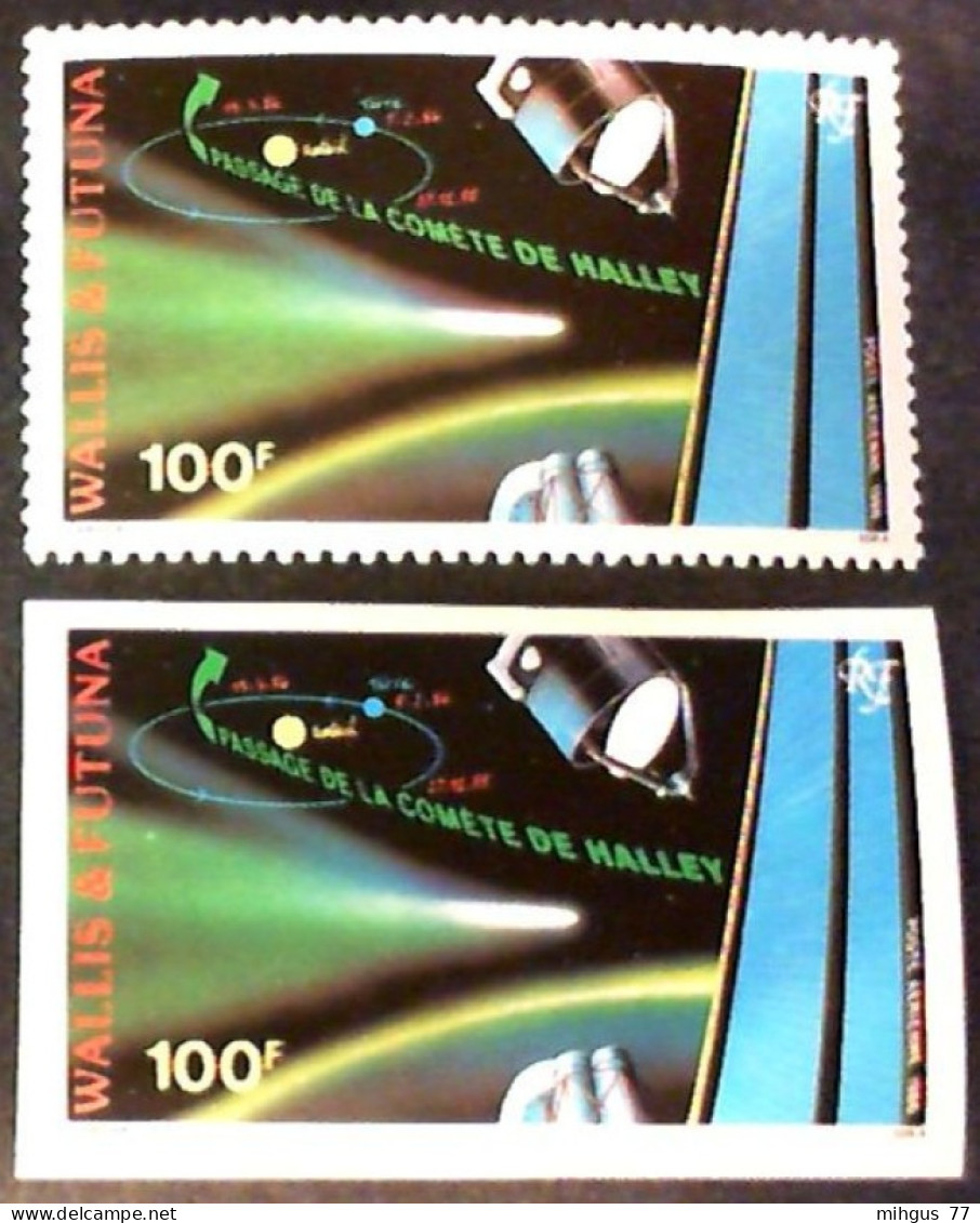 WALLIS & FUTUNA ISLANDS , 1986. + ND IMPERFORATE Halley. - Océanie