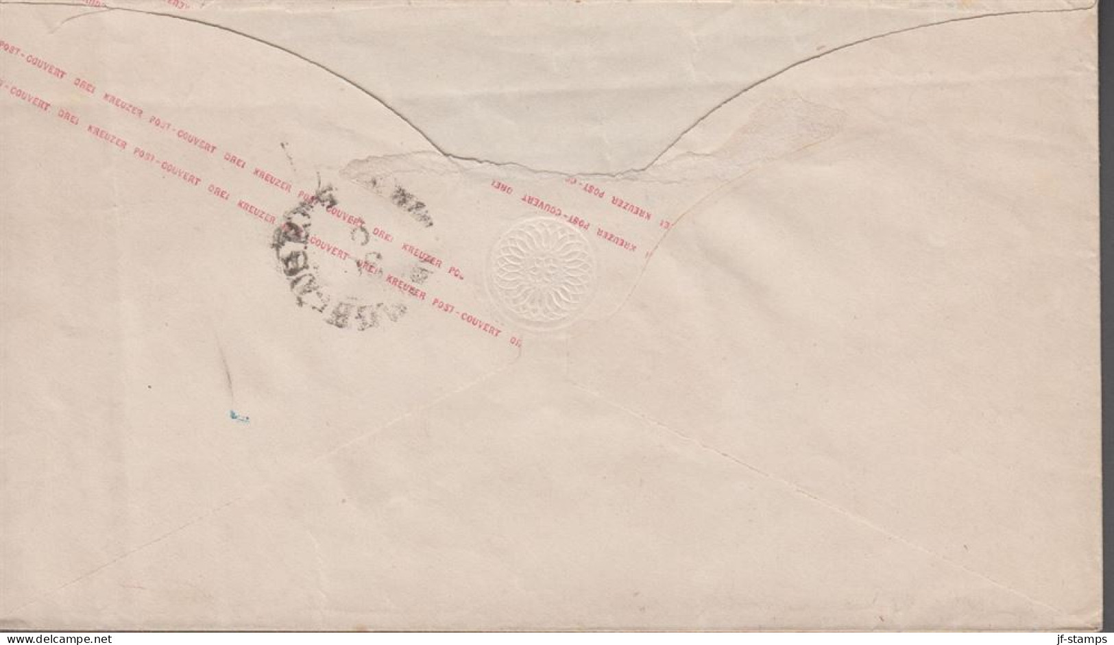 1865. THURN UND TAXIS. 3 DREI KREUZER Envelope Cancelled MEININGEN 30 9.  - JF539947 - Lettres & Documents