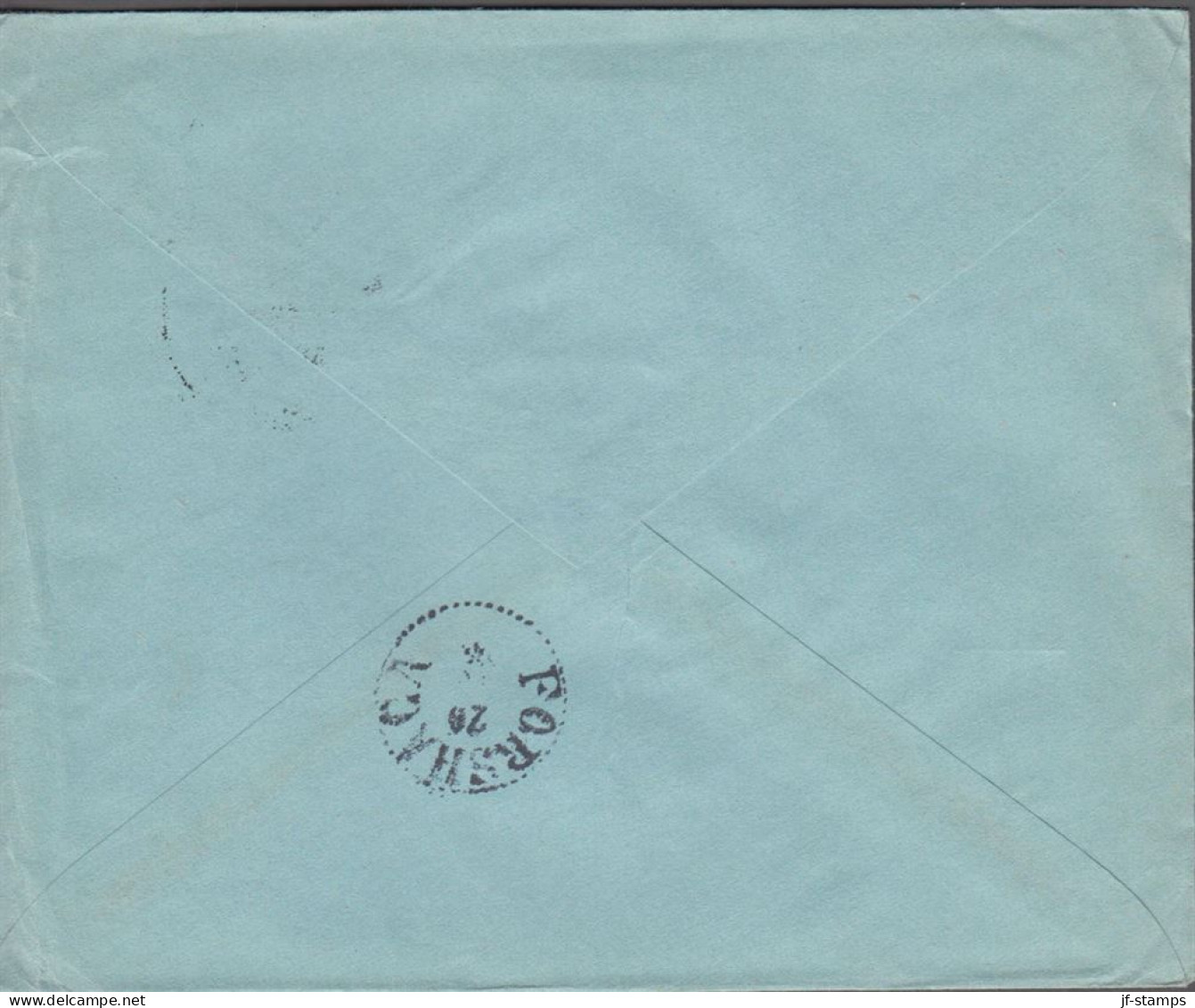 1931. TÜRKIYE. Fine Blu Commercial Envelope To Forshaga, Sweden With 12½ Krs. 2me CONFERENCE ... (Michel 941) - JF539986 - Brieven En Documenten