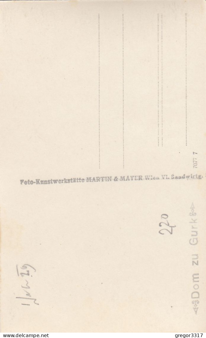 E1526) Dom Zu GURK - Kärnten -  Tolle Innenansicht 1929 - FOTO AK Martin & Mayer - Gurk