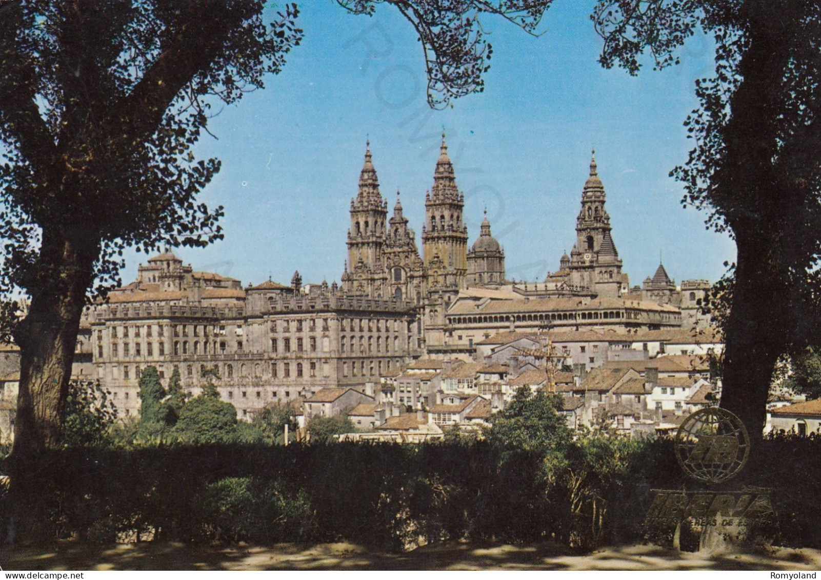 CARTOLINA  SANTIAGO DE COMPOSTELA,LA CORUNA,GALICIA,SPAGNA-VISTA GENERAL DESDE EL MIRADOR DE LA HERRADURA-NON VIAGGIATA - La Coruña