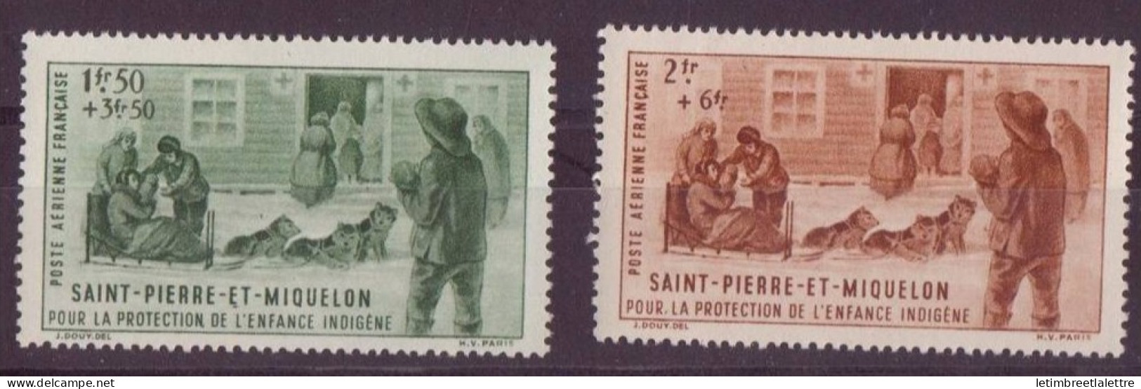 Saint Pierre Et Miquelon - Poste Aérienne - YT N° 1 Et 2 ** Avec N° 3 - Neuf Sans Charnière - Nuevos