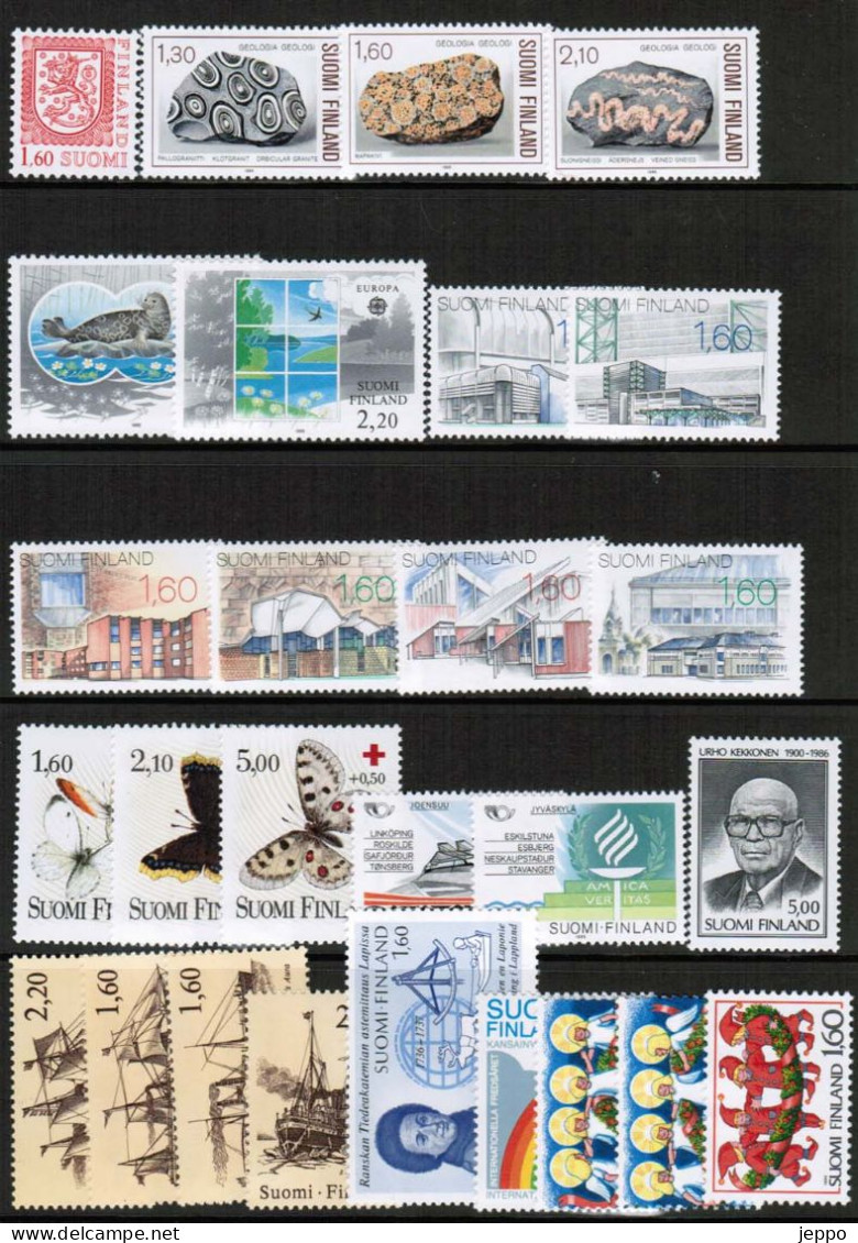 1986 Finland Complete Year Set MNH **. - Ganze Jahrgänge