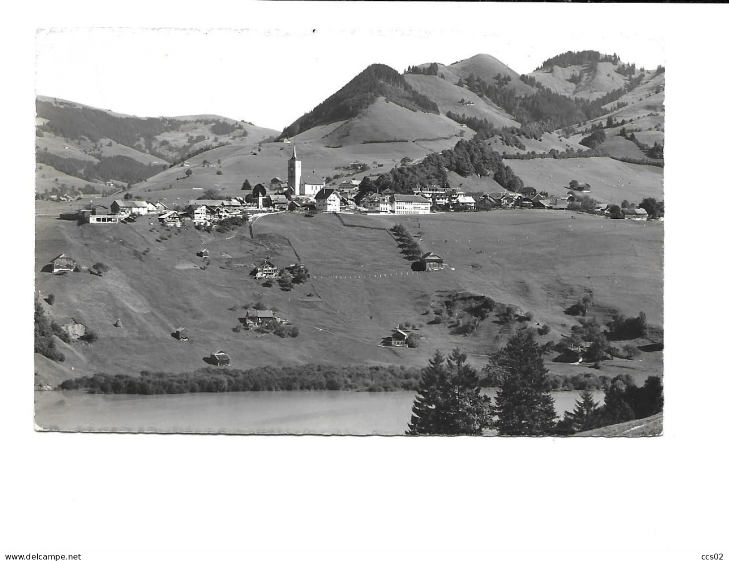 Charmey Gruyère Vue Générale 1953 - Charmey