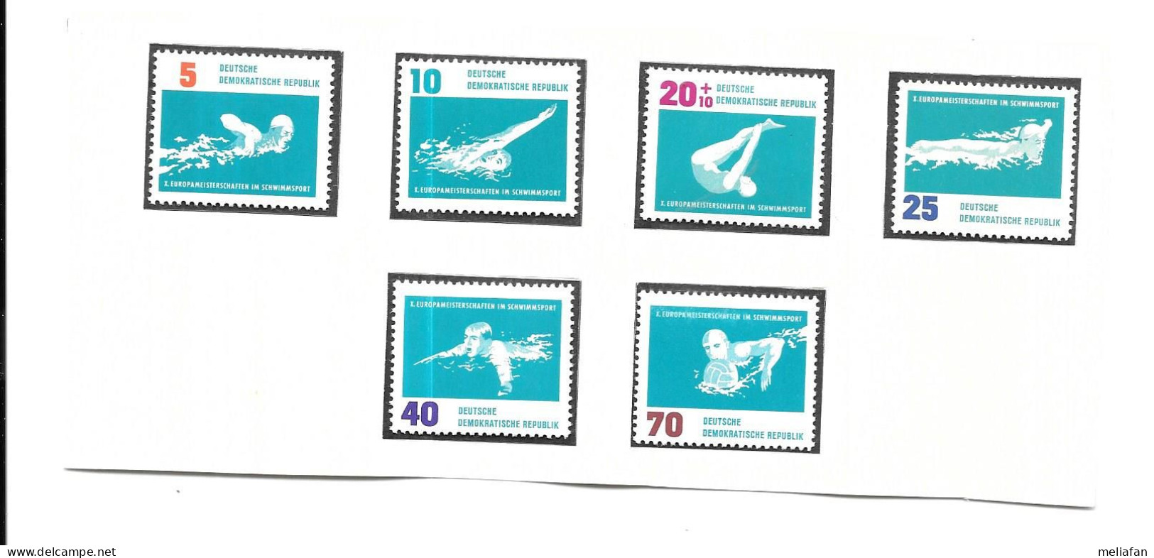 DH57 - TIMBRES DDR - NATATION PLONGEON WATER POLO - Schwimmen