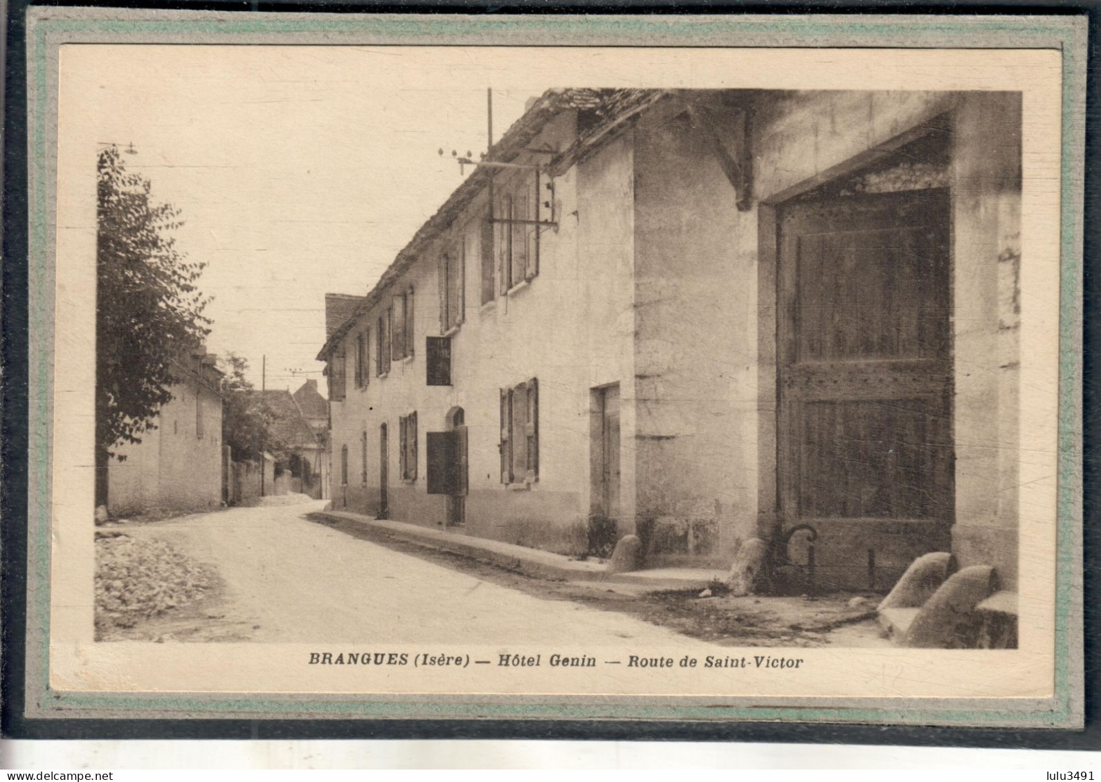 CPA (38) BRANGUES - Aspect De L'Hôtel Genin Route De Saint Victor En 1930 - Brangues