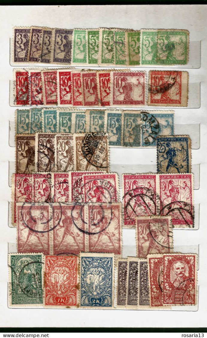 JUGOSLAVIJA- COLLEZIONE--LOTTO--ACCUMULO- 1869--1989-- - Gebraucht