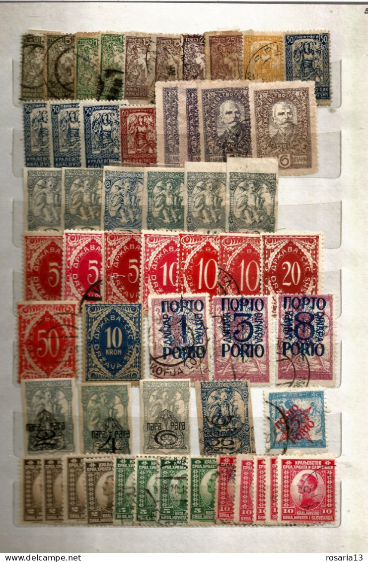 JUGOSLAVIJA- COLLEZIONE--LOTTO--ACCUMULO- 1869--1989-- - Usati