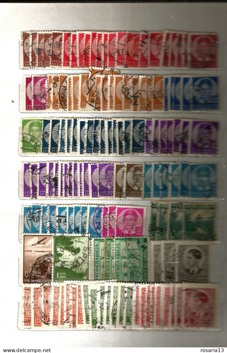 JUGOSLAVIJA- COLLEZIONE--LOTTO--ACCUMULO- 1869--1989--