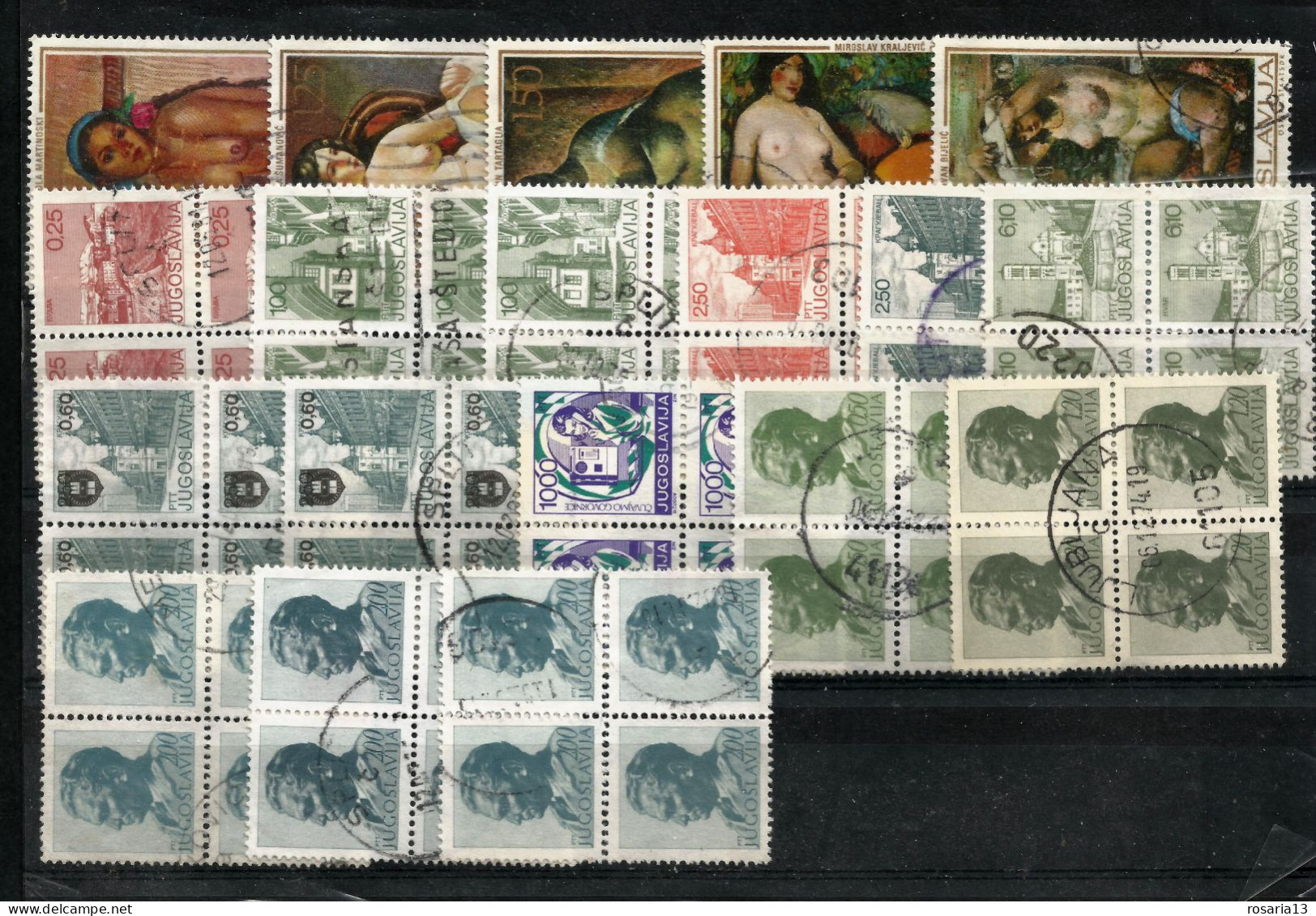 JUGOSLAVIJA- COLLEZIONE--LOTTO--ACCUMULO- 1869--1989--