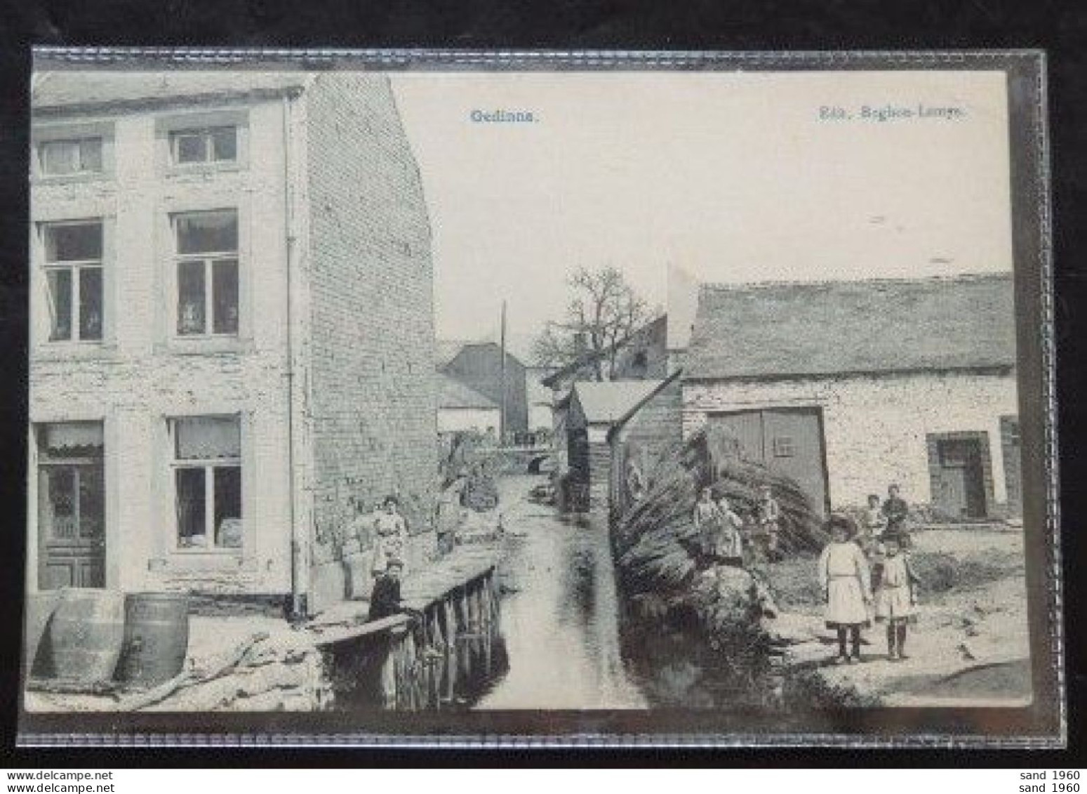 GEDINNE - Ruisseau - Pont Du Centre - Epicerie - Animé Enfants - Ed: Beghon-Lemye - Circulé:1907 - 2 Scans. - Gedinne