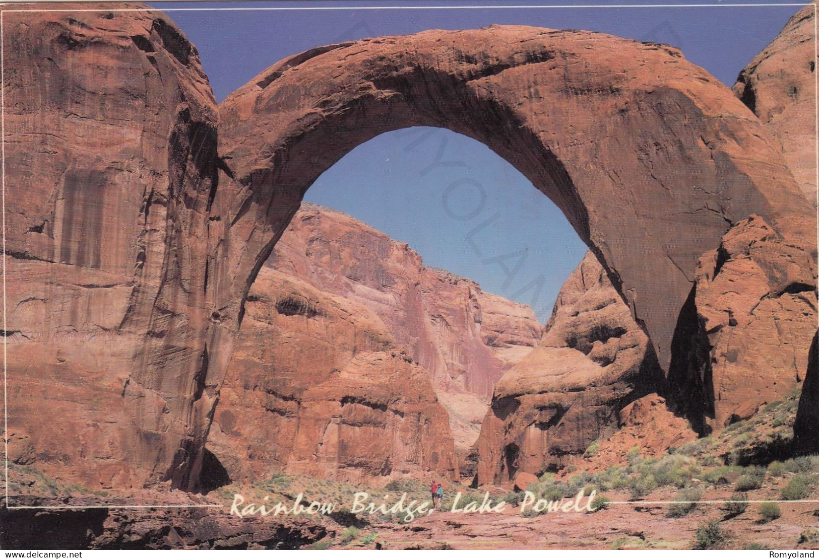 CARTOLINA  UTAH,STATI UNITI-RAIBOW BRIDGE,LAKE POWELL-VIAGGIATA 1990 - Monument Valley