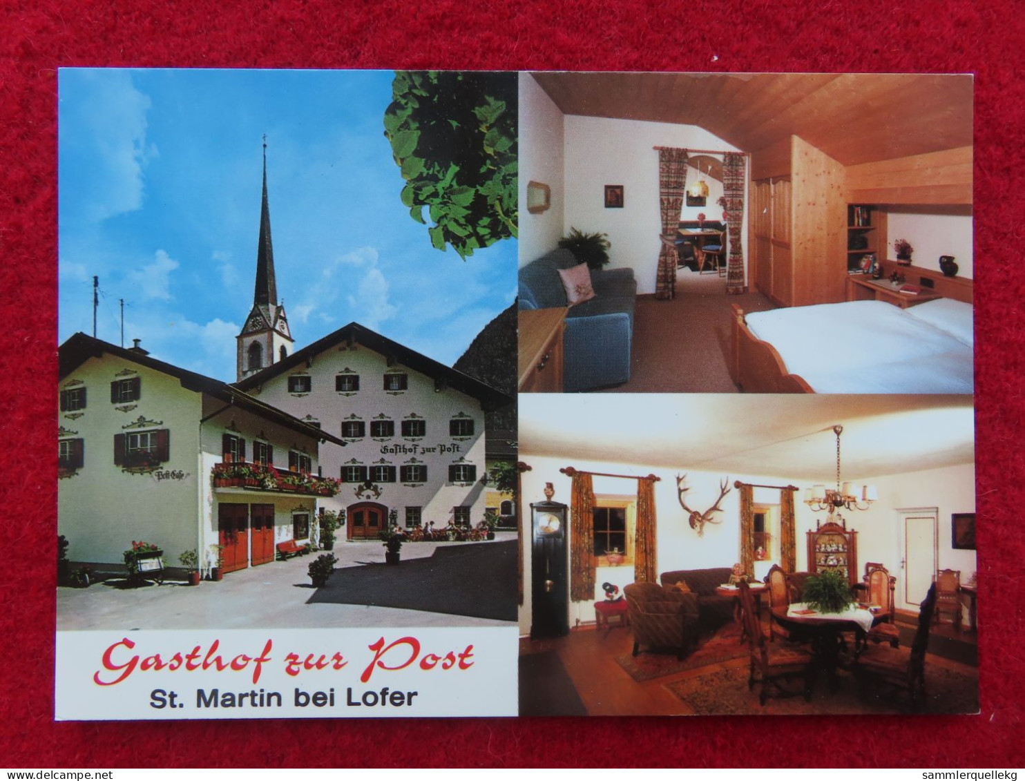 AK: St. Martin Bei Lofer - Gasthof Zur Post, Ungelaufen (Nr.4096) - Lofer