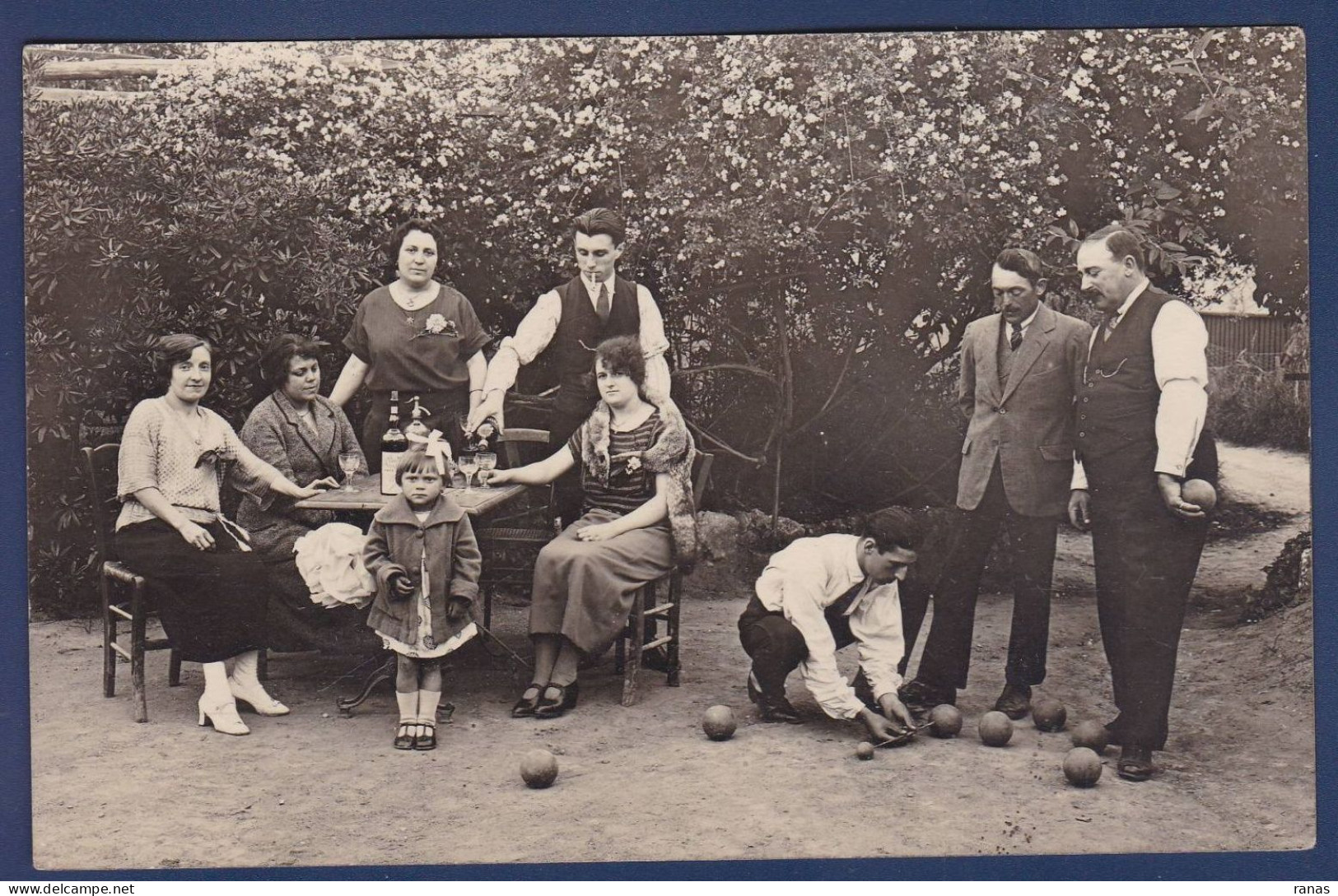 CPA Jeux De Boules Pétanque Carte Photo Non Circulé - Pétanque