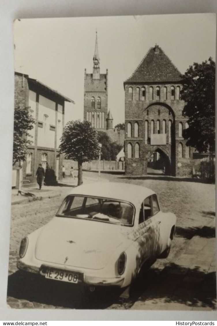 Usedom, Anklamer Tor, Wartburg 311, DDR, 1973 - Usedom