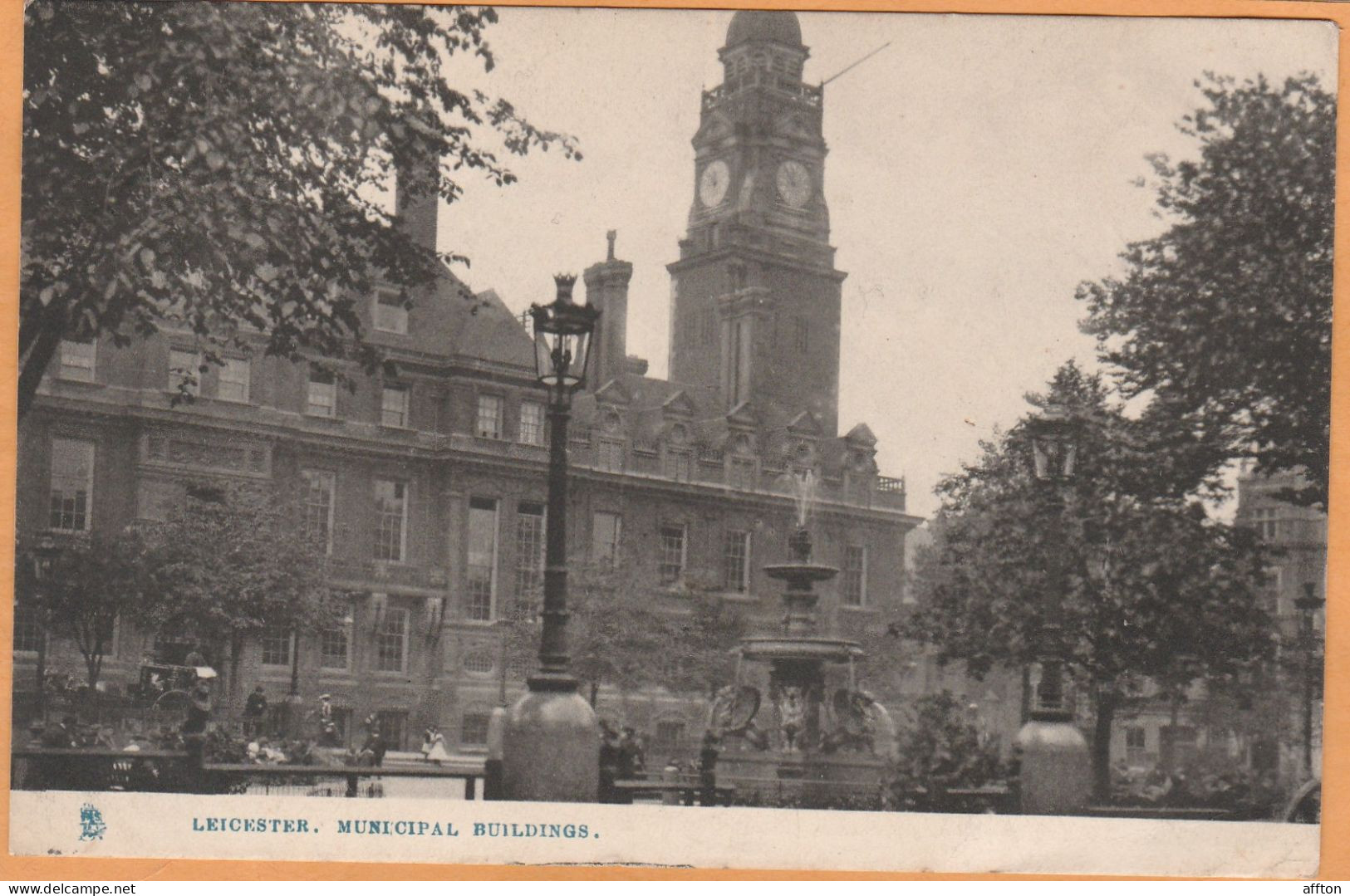 Leicester UK 1904 Postcard - Leicester