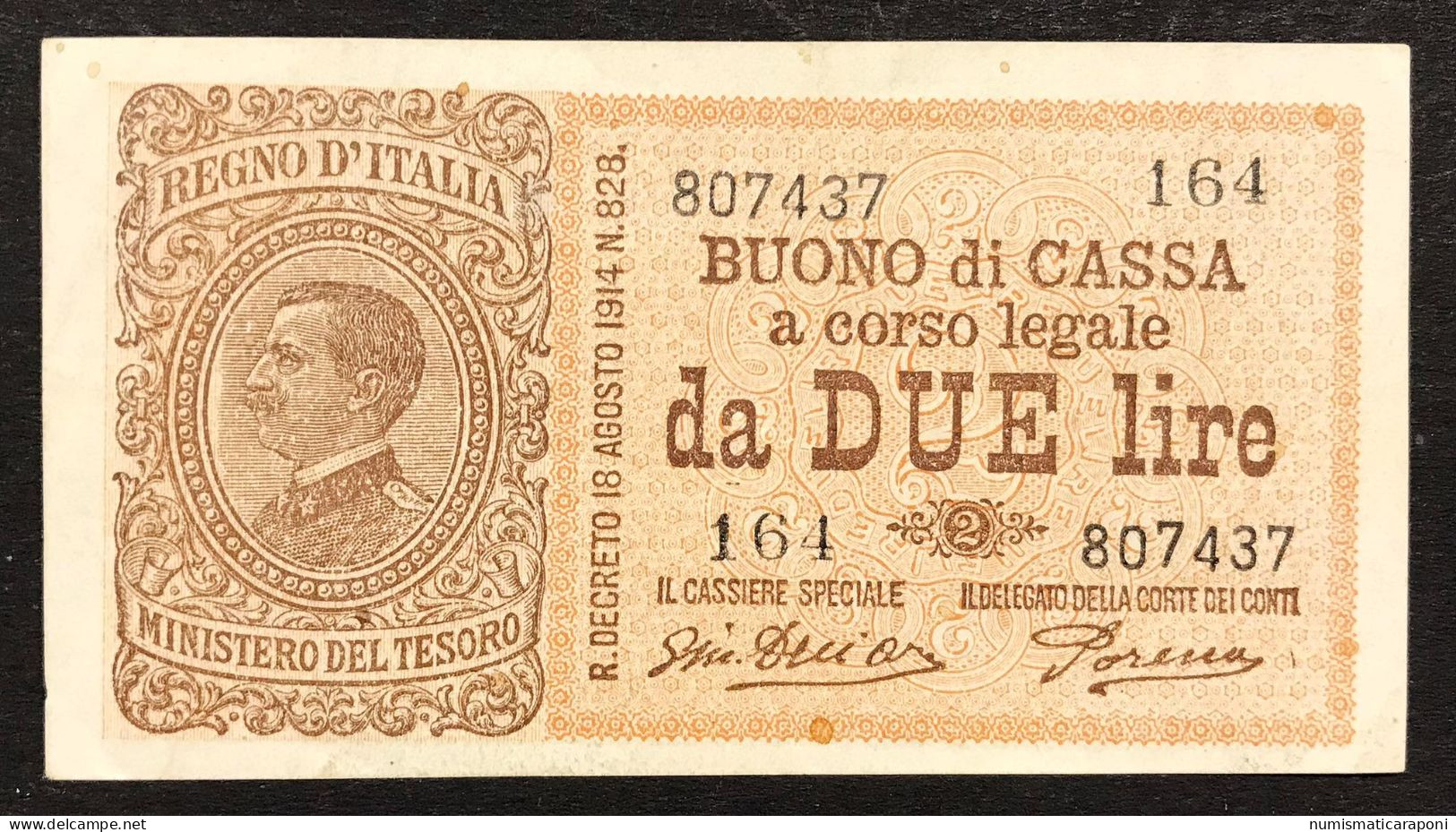 2 Lire Vitt. Em. III* 16 11 1922 N.c. Bel Bb+  Naturale LOTTO 1660 - Italië – 2 Lire
