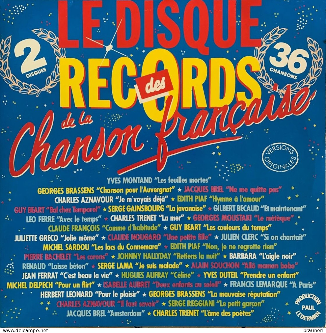 Le Disque Des Records De La Chanson Française - Compilaciones