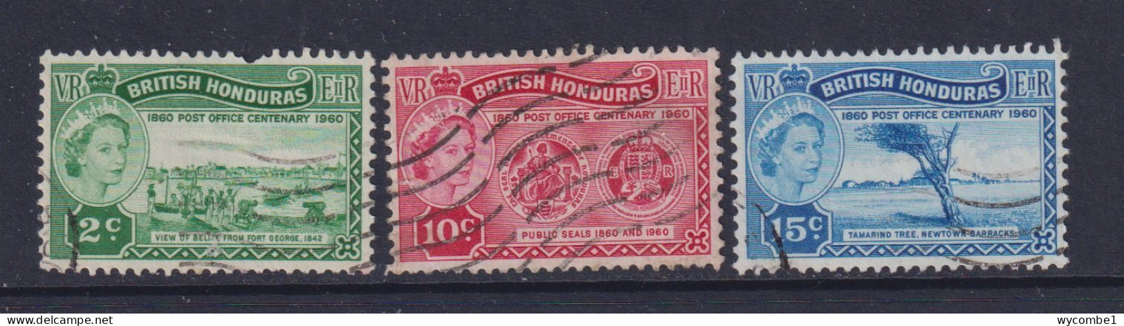 BRITISH HONDURAS  - 1960 Post Office Centenary Set Used As Scan - Honduras Britannico (...-1970)