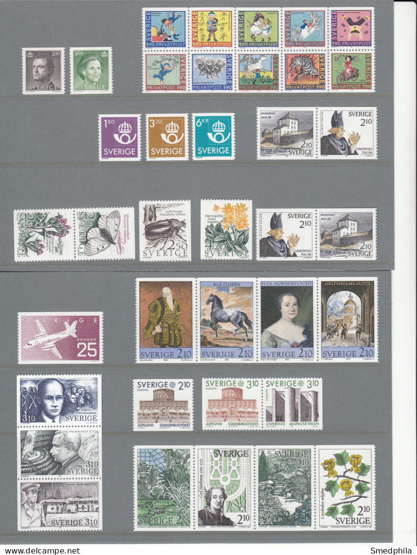 Sweden 1987 - Full Year MNH ** - Annate Complete