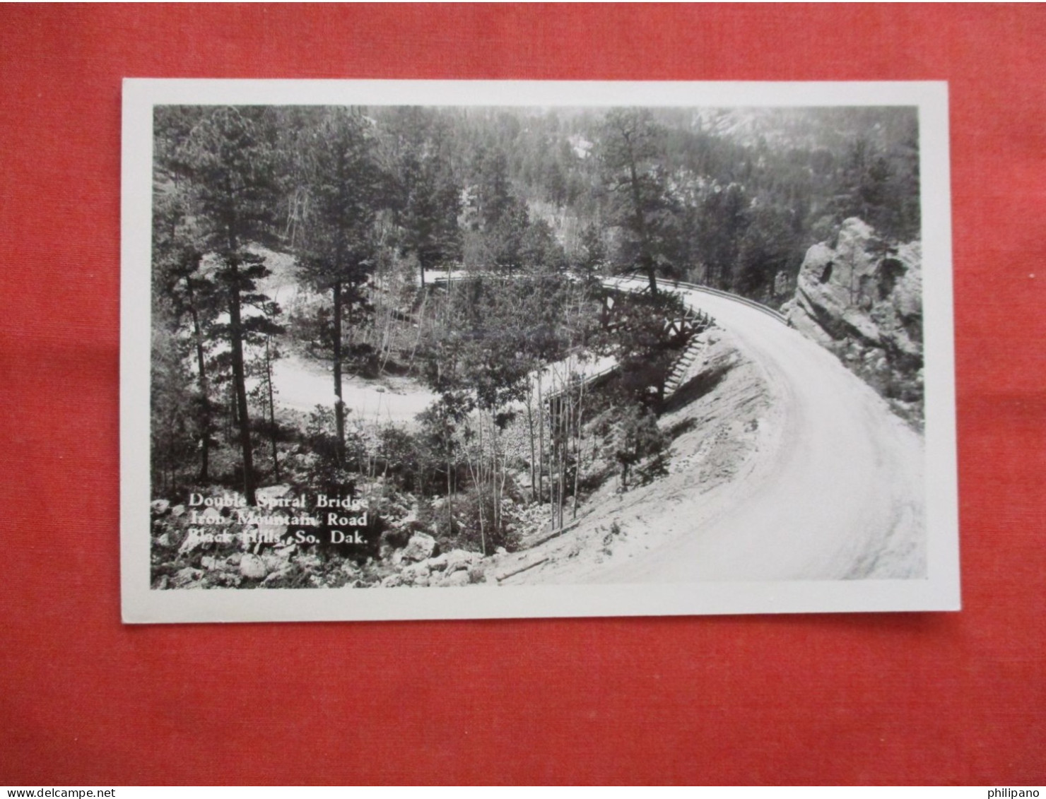 Double Spiral Bridge Iron Mountain Black Hills SD RPPC      Ref 6285 - Other & Unclassified