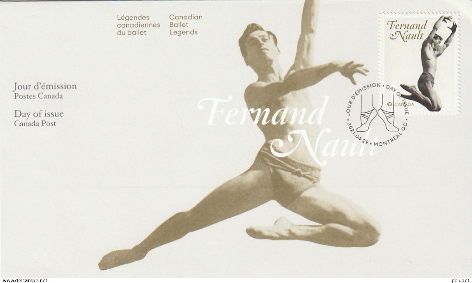 Canada - 2021, Fernand Nault, FDC, Mi 3870, Sn 3289a, Yt 3757 / Mi 3872, Sn 3290, Yt 3759, Sg 3570 - 2011-...