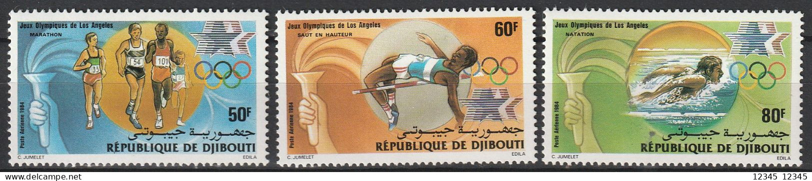 Djibouti 1984, Postfris MNH, Olympic Games - Djibouti (1977-...)