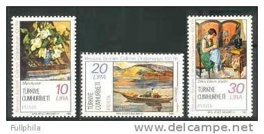 1982 TURKEY THE BIRTH CENTENARY OF ARTIST IBRAHIM CALLI MNH ** - Neufs